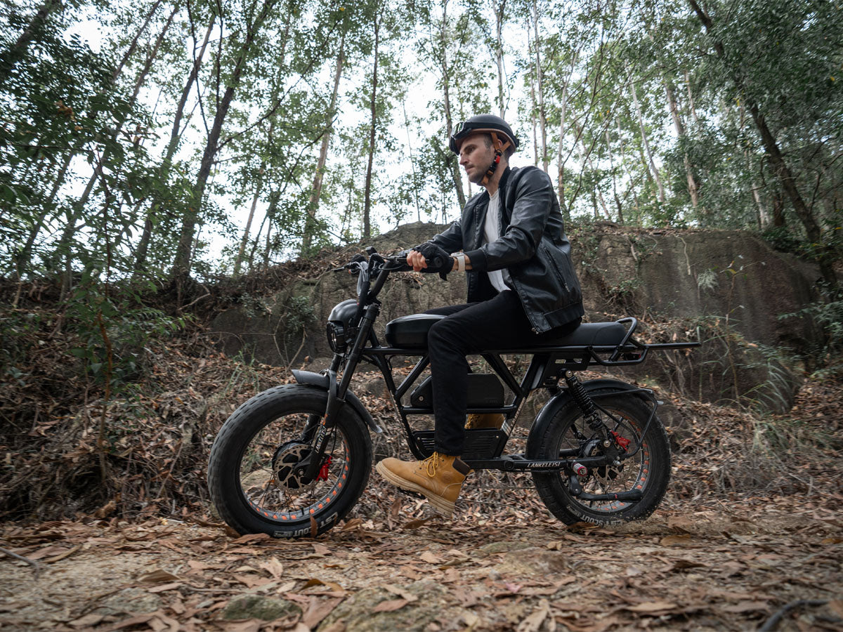 (EU Stock) LANKELEISI X-Black Knight 48V 20Ah 2000W Dual Motor Maximum Range 280KM