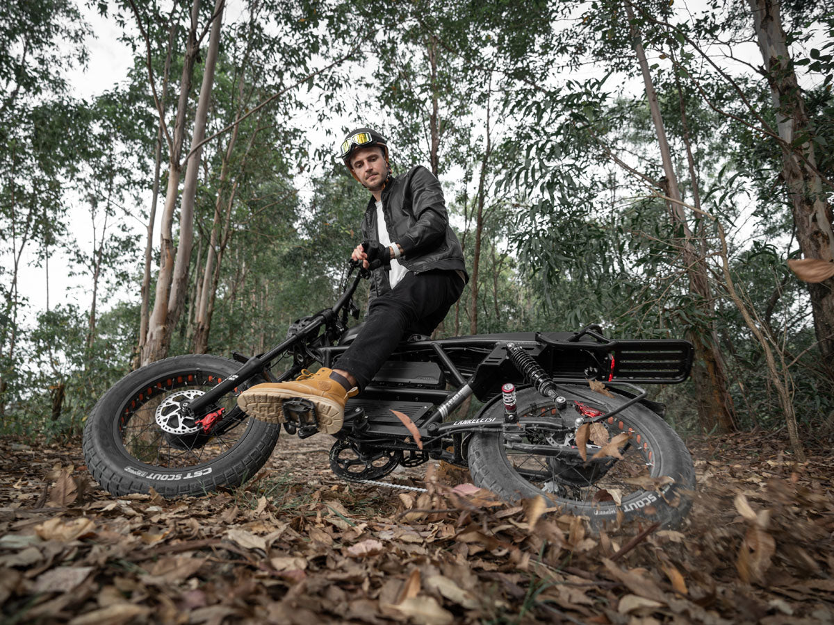 (EU Stock) LANKELEISI X-Black Knight 48V 20Ah 2000W Dual Motor Maximum Range 280KM