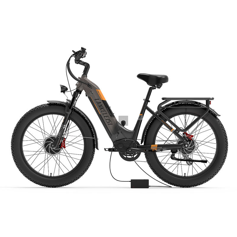 (USA Stock)Lankeleisi MG600 PLUS 48V 20AH 2000W Dual Motor Fat Tire Off-road Ebike