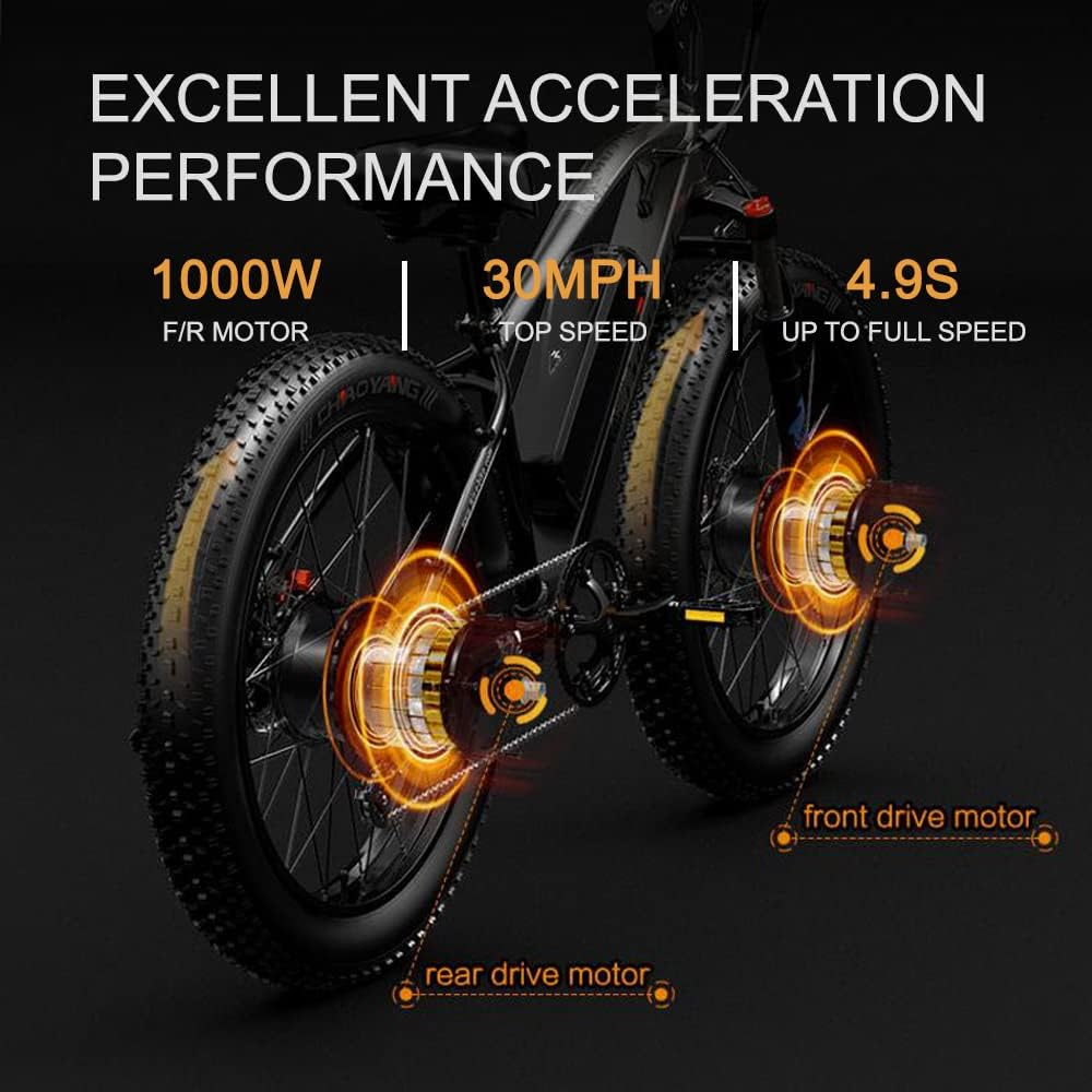 ( EU Stock) Lankeleisi MG740 PLUS 48V 20Ah Dual Motor Off-Road Electric Bicycle