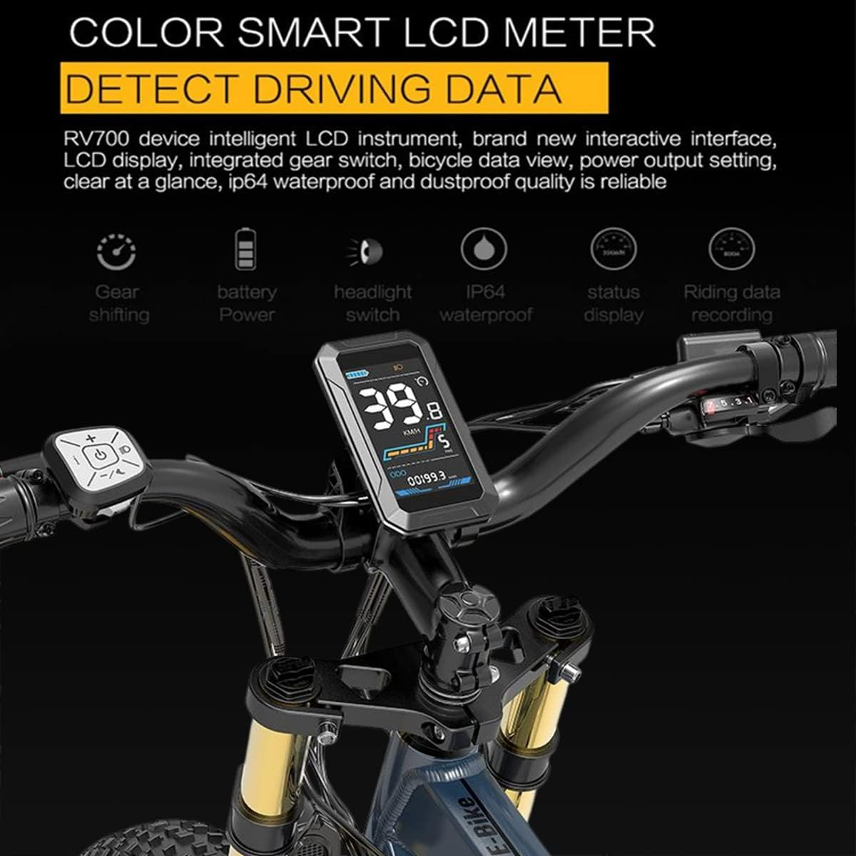 ( EU Stock) Lankeleisi RV700 48V 16Ah 1000W Samsung Battery Electric Hunting Bike