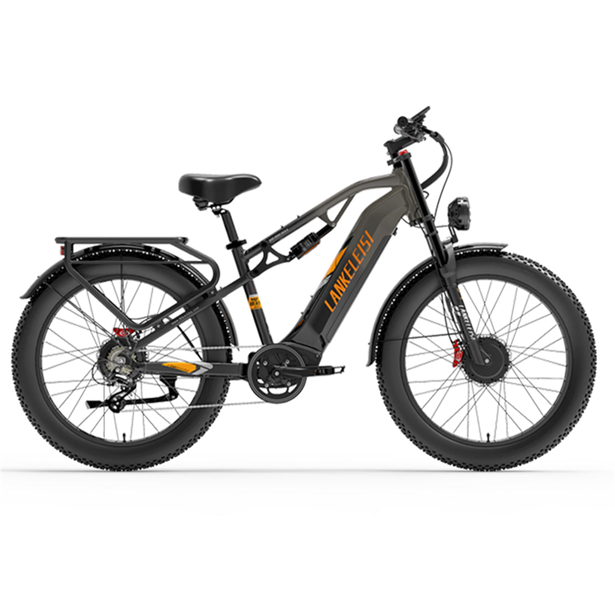 (EU Stock)LANKELEISI MG800Max 2000W Dual Motor 26″ Fat Tires All Terrain Electric Bike