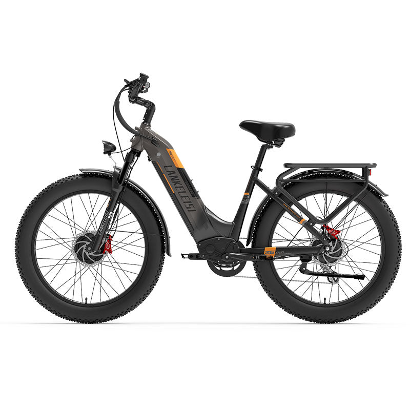 (USA Stock)Lankeleisi MG600 PLUS 48V 20AH 2000W Dual Motor Fat Tire Off-road Ebike