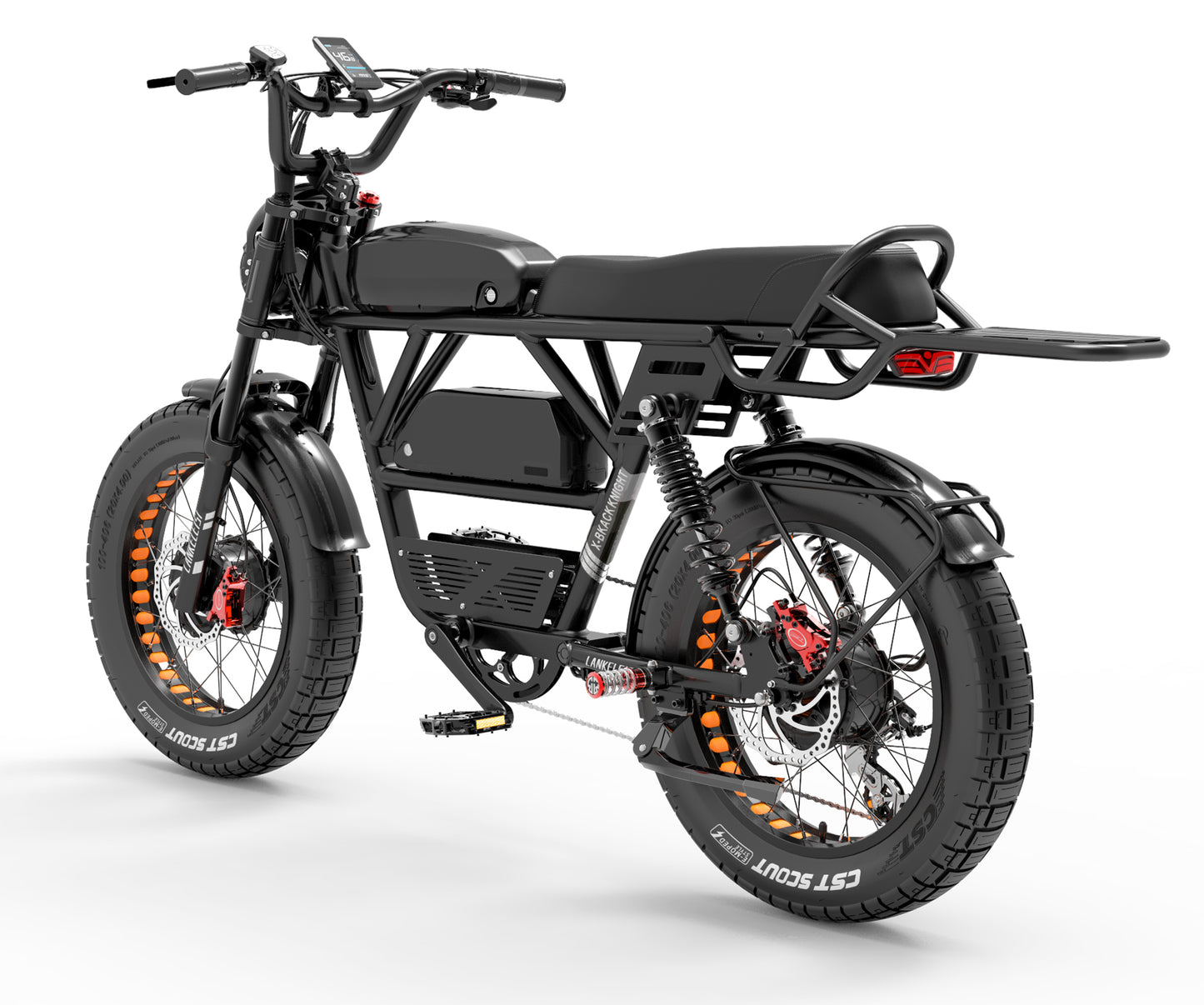 (EU Stock) LANKELEISI X-Black Knight 48V 20Ah 2000W Dual Motor Maximum Range 280KM