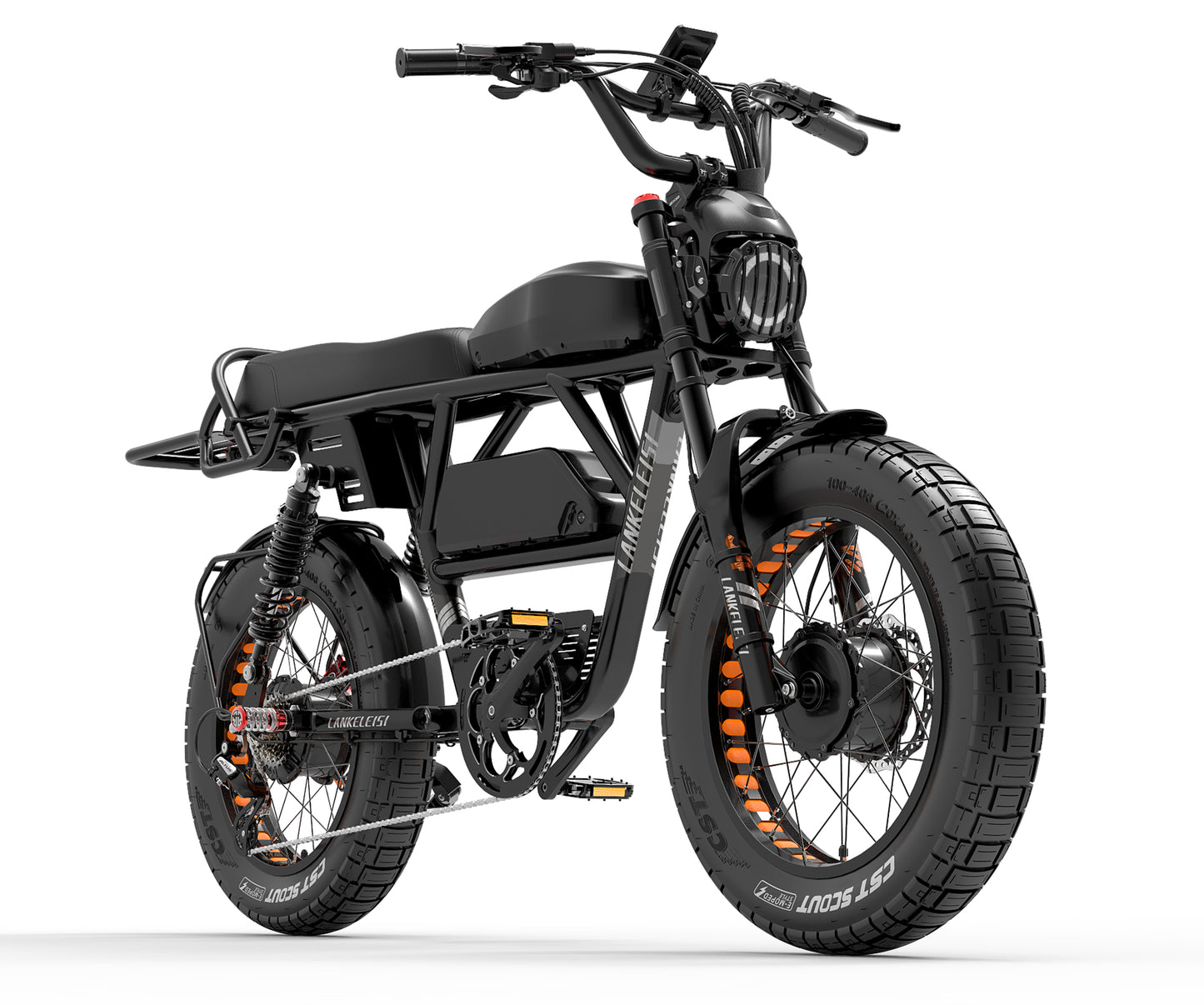(EU Stock) LANKELEISI X-Black Knight 48V 20Ah 2000W Dual Motor Maximum Range 280KM