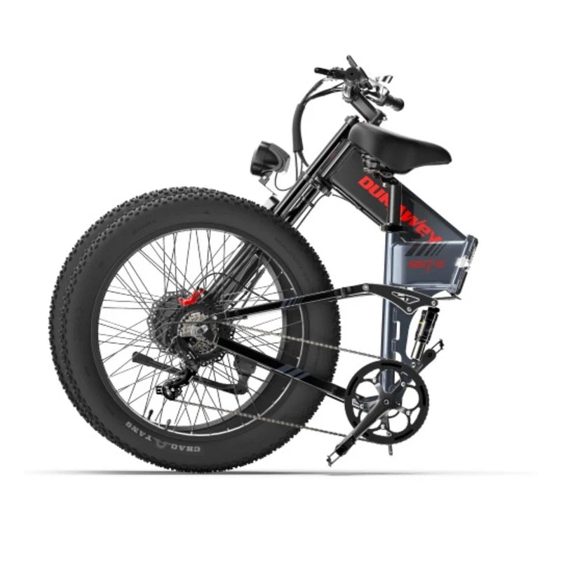 DUKAWEY BST-6 Foldable Dual Motor Fat Tire Electric Bike Full Suspension Hydraulic Brake Off Road Folding Ebike