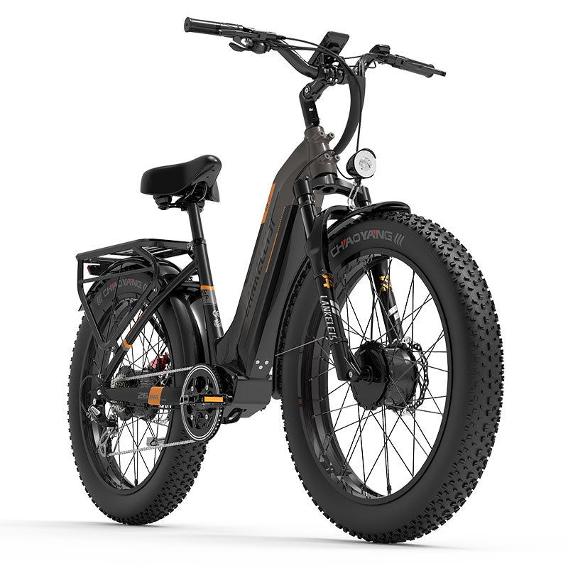 (USA Stock)Lankeleisi MG600 PLUS 48V 20AH 2000W Dual Motor Fat Tire Off-road Ebike