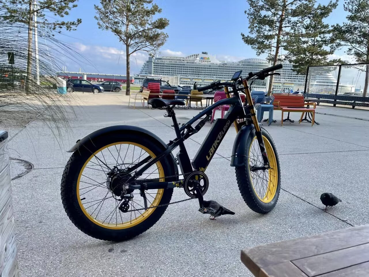 ( EU Stock) Lankeleisi RV700 48V 16Ah 1000W Samsung Battery Electric Hunting Bike