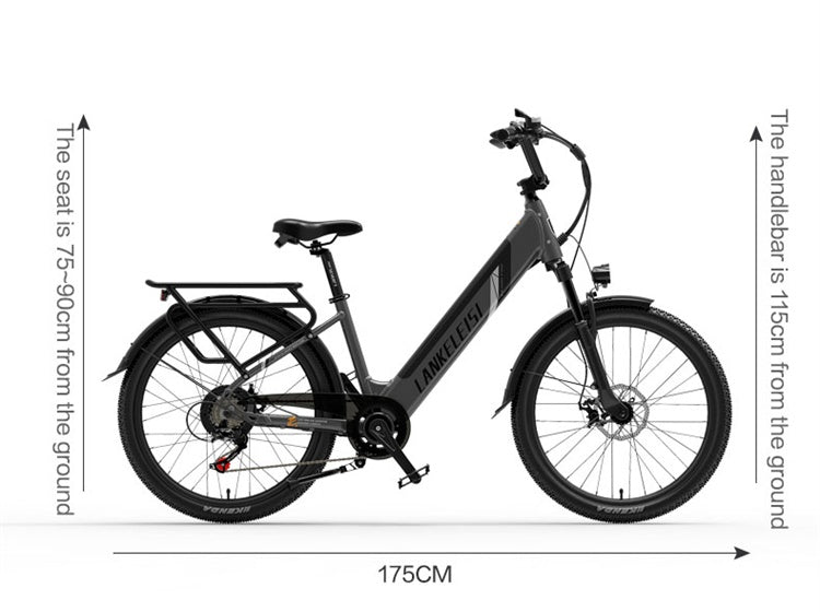 (EU Stock) Lankeleisi ES500PRO 48V 14.5Ah 500W Brushless Motor Electric City Bike