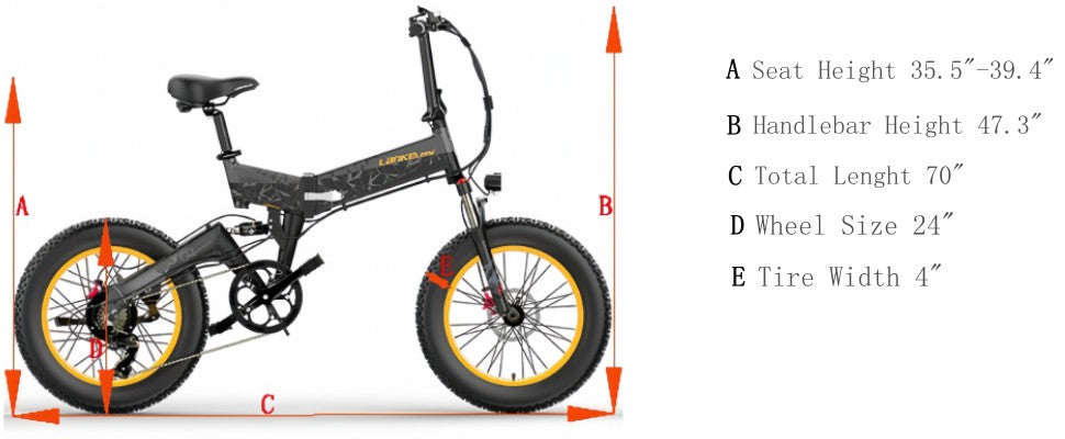 (EU Stock)Lankeleisi X3000 Plus Folding Electric Mountain Bike
