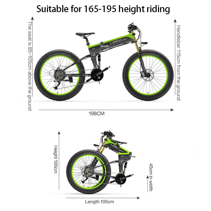 ( EU Stock) Lankeleisi XT750 PLUS BIG FORK Fat Tire Electric Mountain Bike