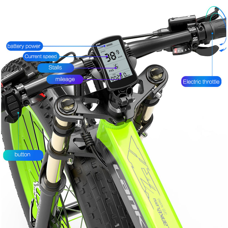 ( EU Stock) Lankeleisi XT750 PLUS BIG FORK Fat Tire Electric Mountain Bike