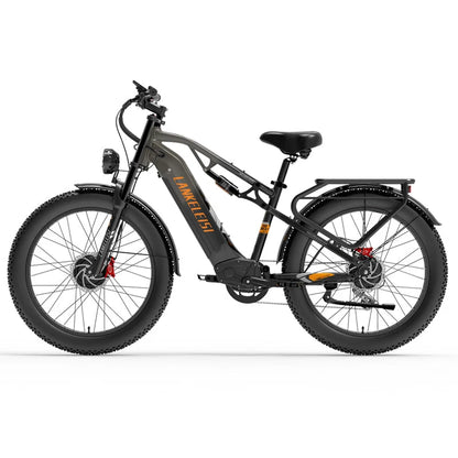(EU Stock) LANKELEISI MG800MAX Folding Fat Tire Electric Bike 2000W Brushless Motor 48V20Ah Samsung Battery Hydraulic Brake E-Bike