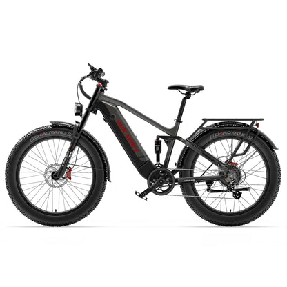 (EU Stock) DUKAWEY Silvertip8 Fat Tire Electric Bike 1000W 52V20Ah Samsung Cells Hydraulic Brake Off Road Ebike