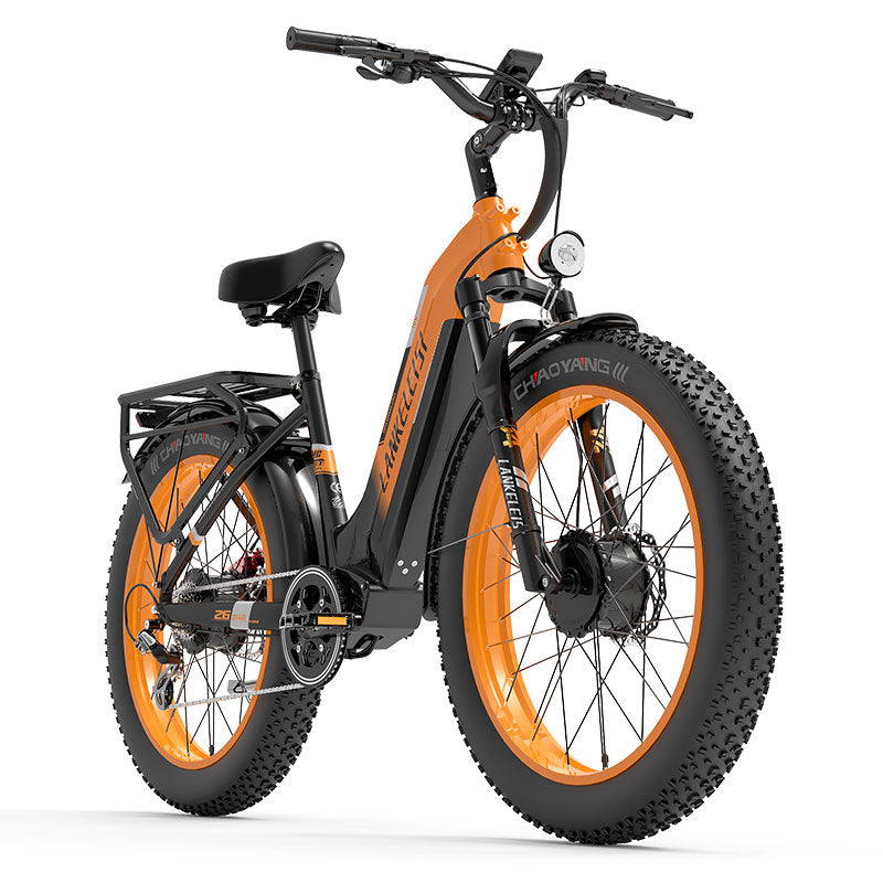 （USA Stock)Lankeleisi MG600 PLUS 48V 20AH 2000W Dual Motor Fat Tire Off-road Ebike