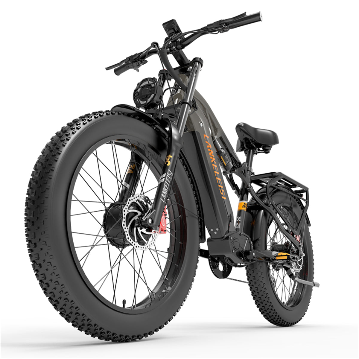 （EU Stock）LANKELEISI MG800Max 2000W Dual Motor 26″ Fat Tires All Terrain Electric Bike