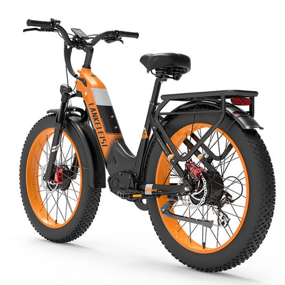 （USA Stock)Lankeleisi MG600 PLUS 48V 20AH 2000W Dual Motor Fat Tire Off-road Ebike