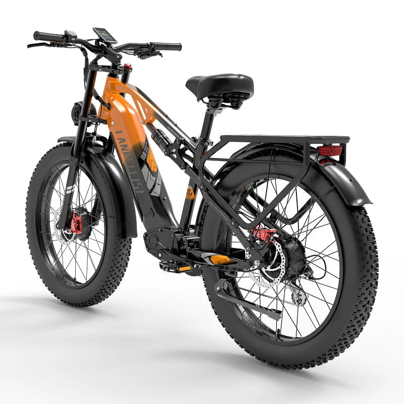 (EU Stock) LANKELEISI MG800MAX Folding Fat Tire Electric Bike 2000W Brushless Motor 48V20Ah Samsung Battery Hydraulic Brake E-Bike