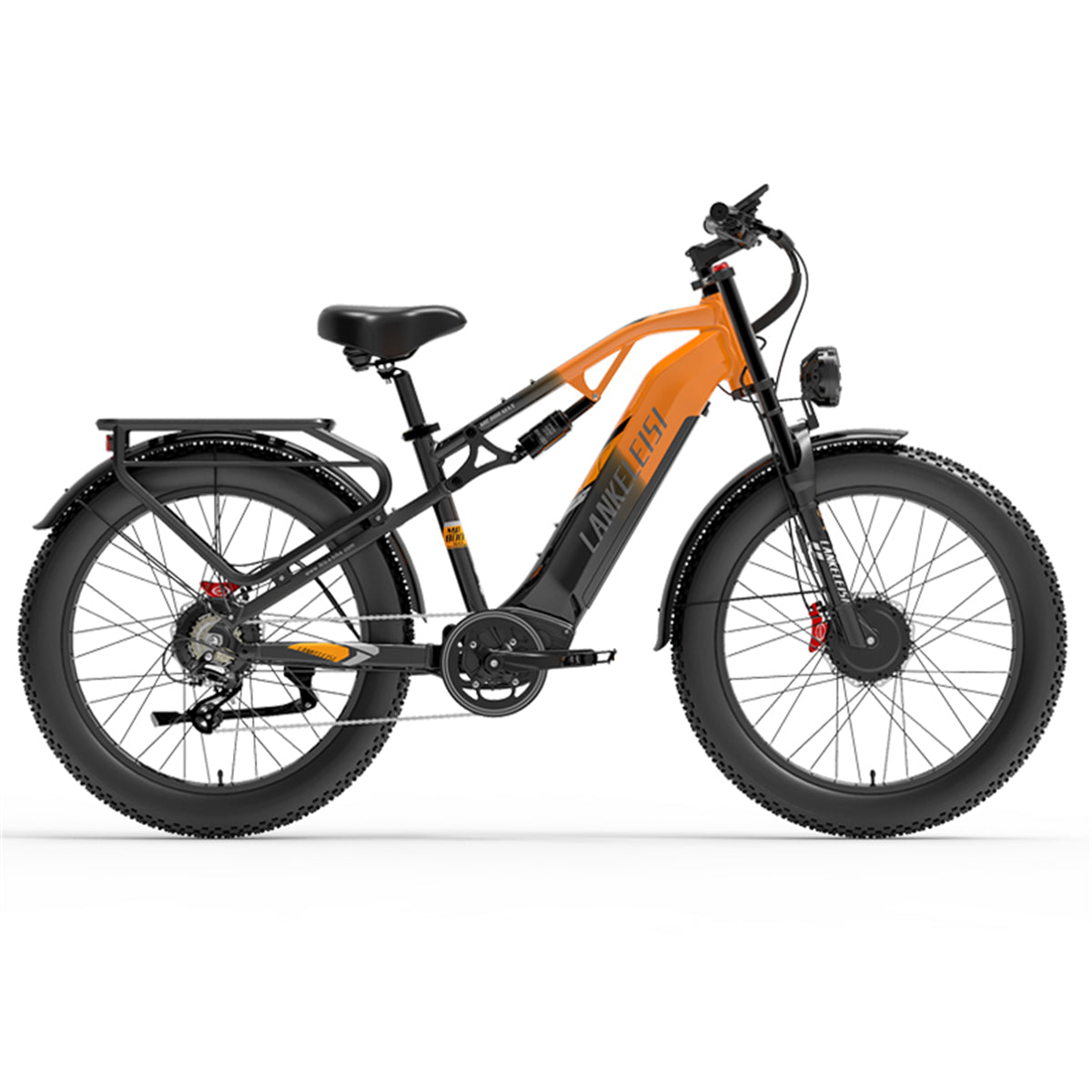 （EU Stock）LANKELEISI MG800Max 2000W Dual Motor 26″ Fat Tires All Terrain Electric Bike