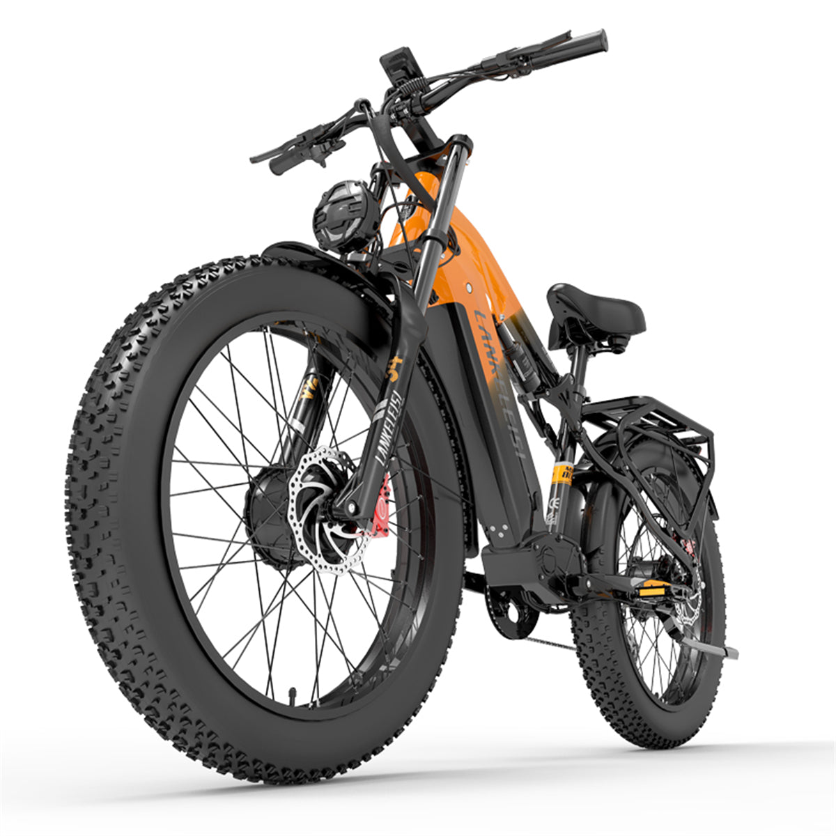 （EU Stock）LANKELEISI MG800Max 2000W Dual Motor 26″ Fat Tires All Terrain Electric Bike