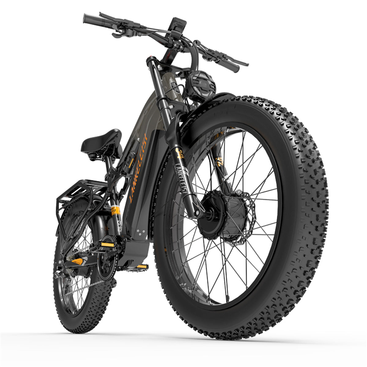 （EU Stock）LANKELEISI MG800Max 2000W Dual Motor 26″ Fat Tires All Terrain Electric Bike