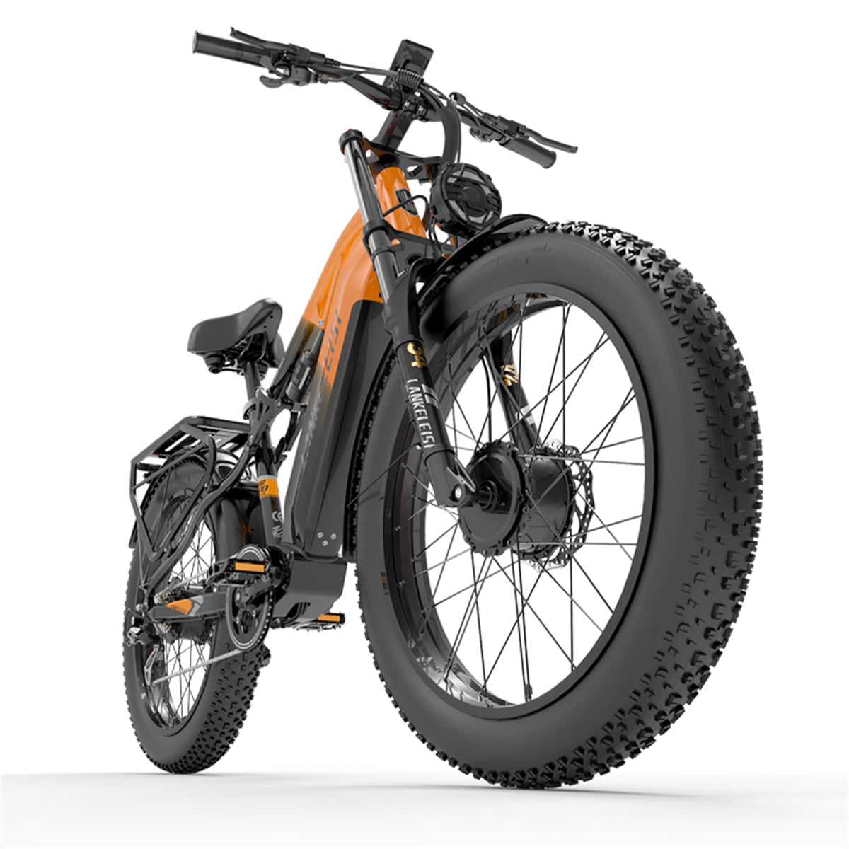 （EU Stock）LANKELEISI MG800Max 2000W Dual Motor 26″ Fat Tires All Terrain Electric Bike