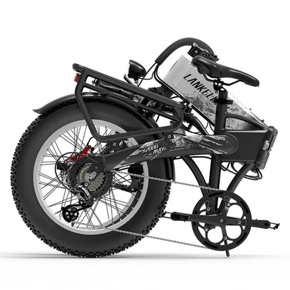 LANKELEISI X2000MAX Folding Fat Tire Electric Bike 2000W Brushless Motor 48V20Ah Samsung Battery Hydraulic Brake Ebike