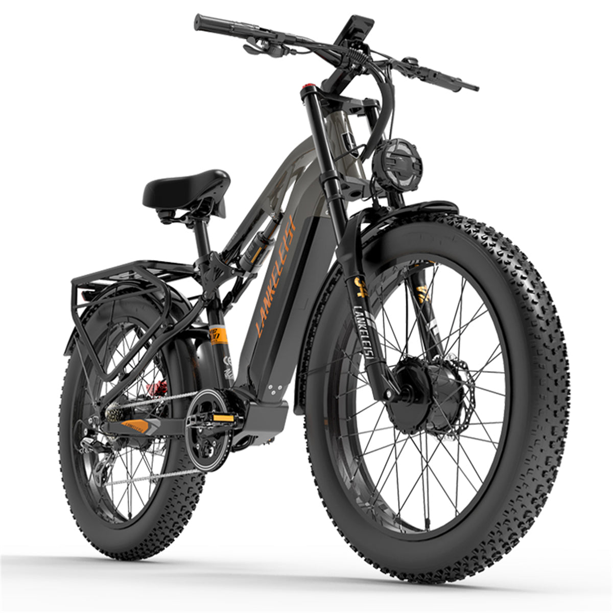 （EU Stock）LANKELEISI MG800Max 2000W Dual Motor 26″ Fat Tires All Terrain Electric Bike