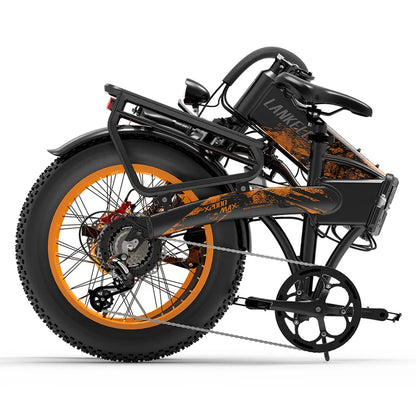 LANKELEISI X2000MAX Folding Fat Tire Electric Bike 2000W Brushless Motor 48V20Ah Samsung Battery Hydraulic Brake Ebike