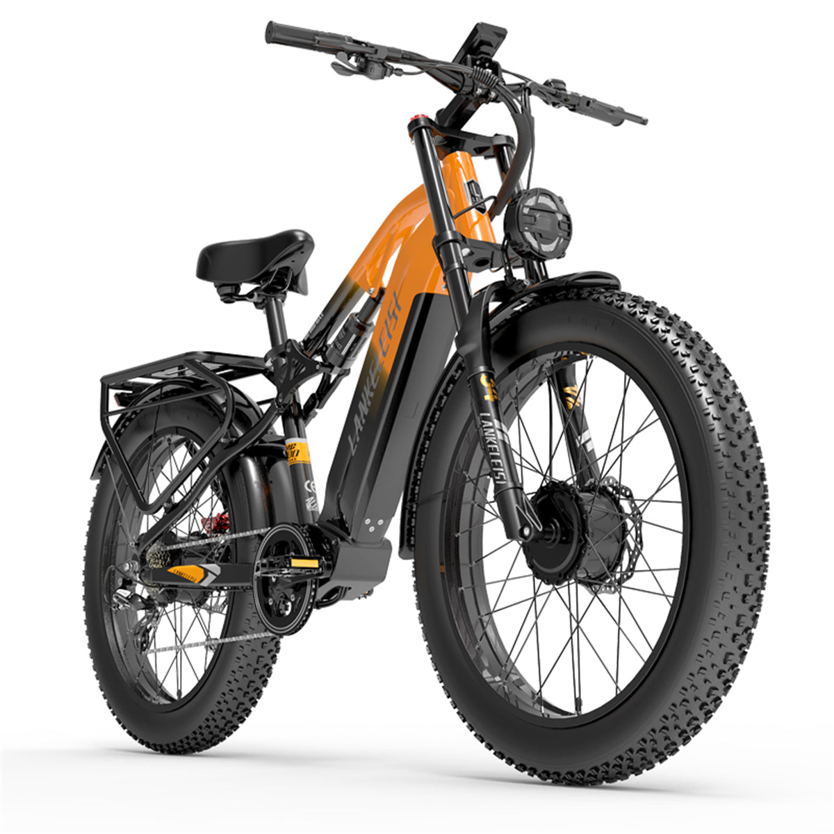 （EU Stock）LANKELEISI MG800Max 2000W Dual Motor 26″ Fat Tires All Terrain Electric Bike