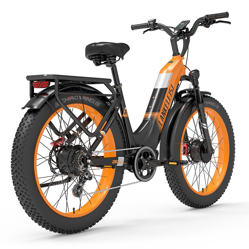（USA Stock)Lankeleisi MG600 PLUS 48V 20AH 2000W Dual Motor Fat Tire Off-road Ebike