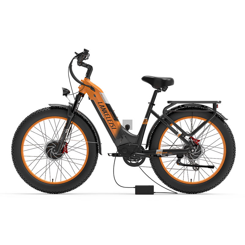 （USA Stock)Lankeleisi MG600 PLUS 48V 20AH 2000W Dual Motor Fat Tire Off-road Ebike