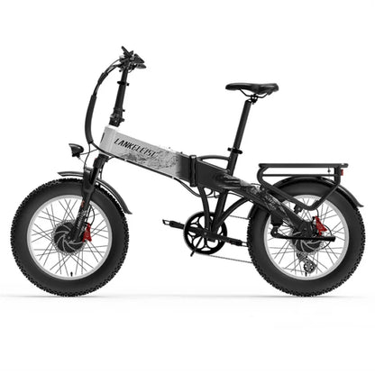 LANKELEISI X2000MAX Folding Fat Tire Electric Bike 2000W Brushless Motor 48V20Ah Samsung Battery Hydraulic Brake Ebike