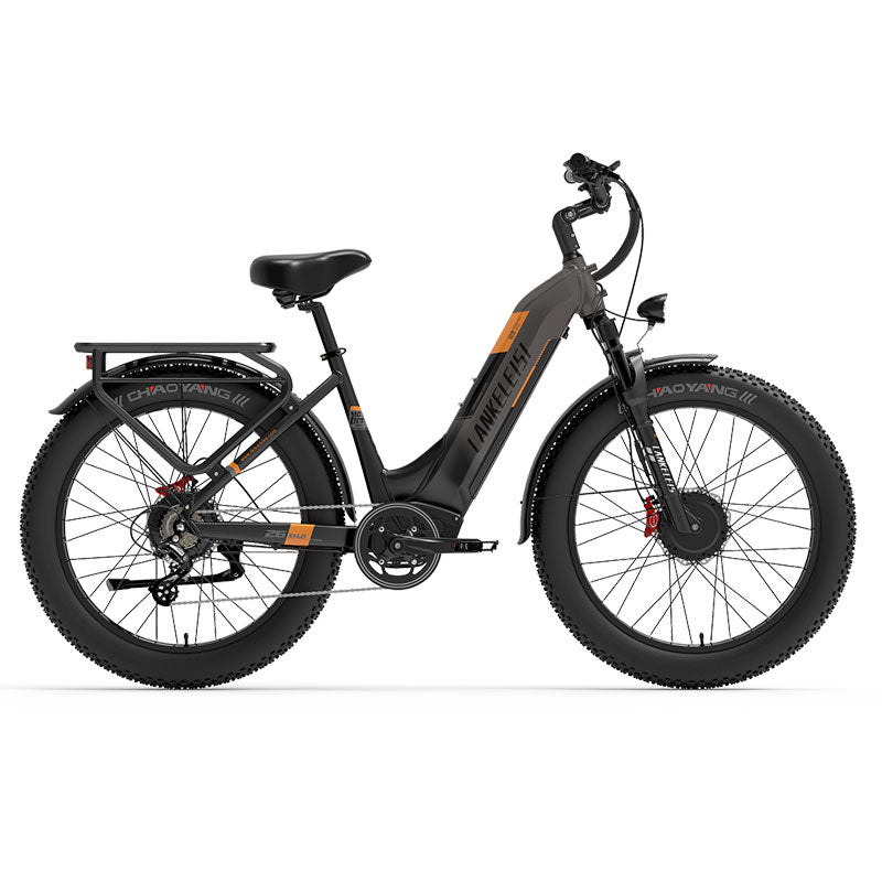 （USA Stock)Lankeleisi MG600 PLUS 48V 20AH 2000W Dual Motor Fat Tire Off-road Ebike