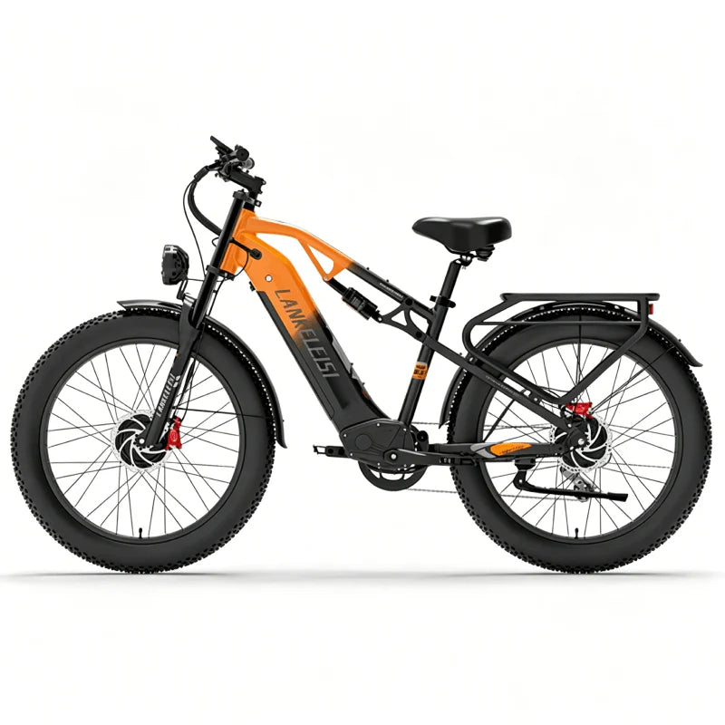 (EU Stock) LANKELEISI MG800MAX Folding Fat Tire Electric Bike 2000W Brushless Motor 48V20Ah Samsung Battery Hydraulic Brake E-Bike