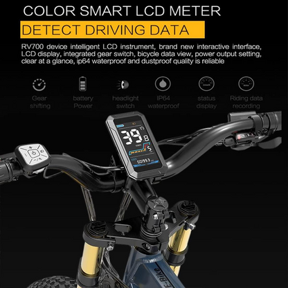 (USA UK EU Stock) Lankeleisi RV700 48V 16Ah 1000W Samsung Battery Electric Hunting Bike