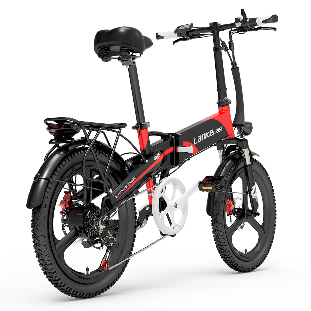 (EU Stock) Lankeleisi G660 Folding Mountain Ebike / Electric Bicycle, 48V 500W 12.8Ah Commuting Ebikes for Men and Women