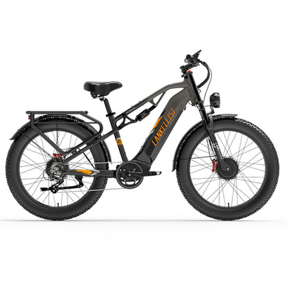 （EU Stock）LANKELEISI MG800Max 2000W Dual Motor 26″ Fat Tires All Terrain Electric Bike