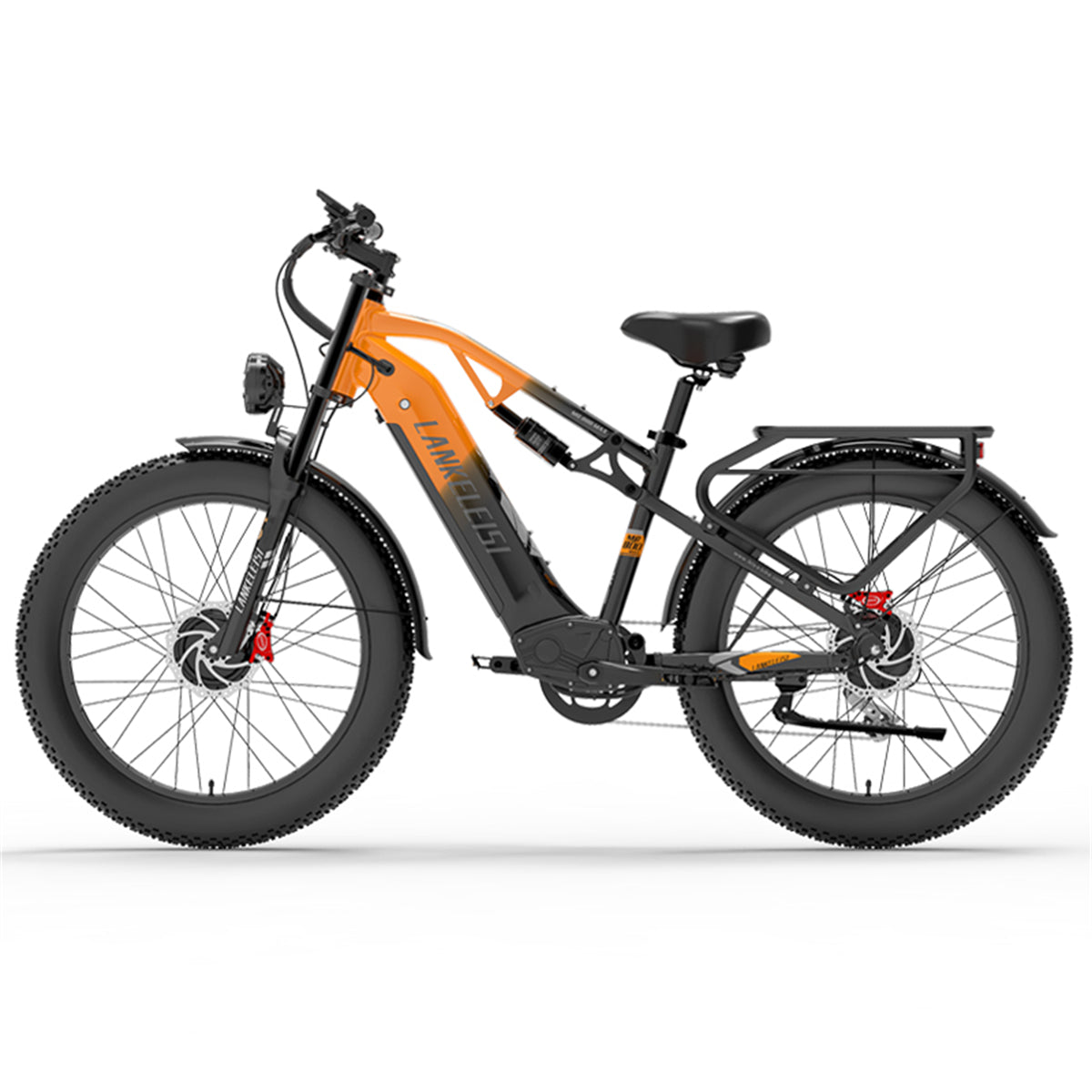 （EU Stock）LANKELEISI MG800Max 2000W Dual Motor 26″ Fat Tires All Terrain Electric Bike