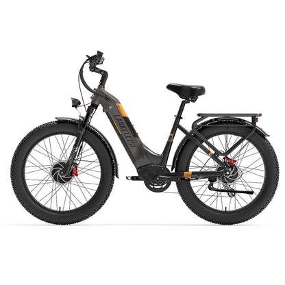 （USA Stock)Lankeleisi MG600 PLUS 48V 20AH 2000W Dual Motor Fat Tire Off-road Ebike