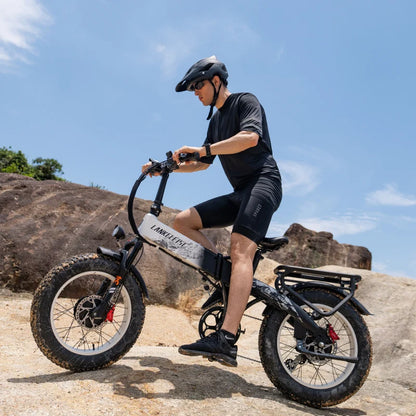 LANKELEISI X2000MAX Folding Fat Tire Electric Bike 2000W Brushless Motor 48V20Ah Samsung Battery Hydraulic Brake Ebike
