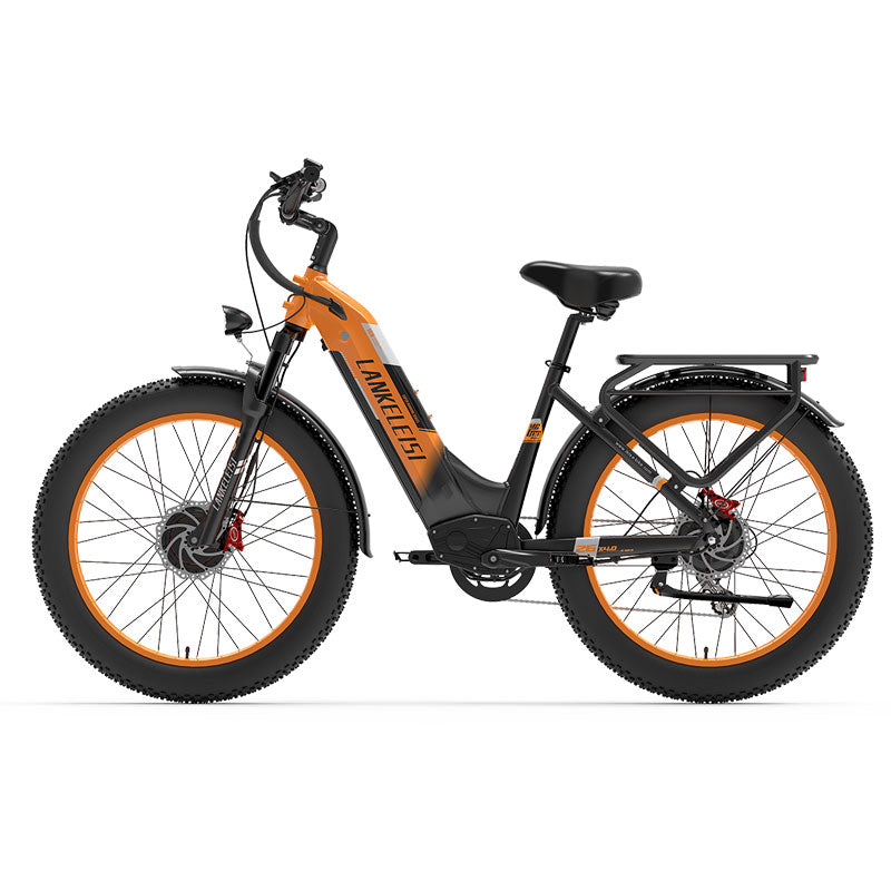 （USA Stock)Lankeleisi MG600 PLUS 48V 20AH 2000W Dual Motor Fat Tire Off-road Ebike