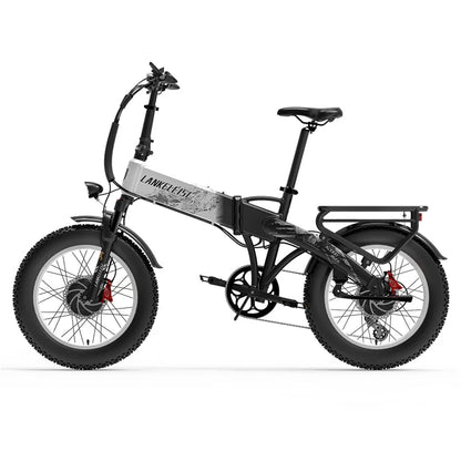 LANKELEISI X2000MAX Folding Fat Tire Electric Bike 2000W Brushless Motor 48V20Ah Samsung Battery Hydraulic Brake Ebike