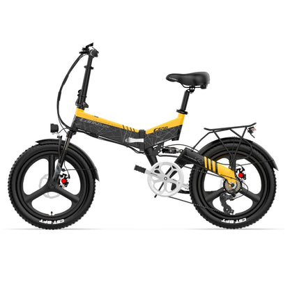 (EU Stock) LANKELEISI G650 Foldable Electric Bike 500W Motor 48V 12.8Ah 20×2.4" Fat Tire Hydraulic Brakes E-bike