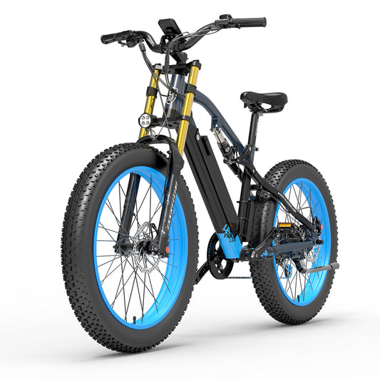 （USA Stock）Lankeleisi RV700 48V 16AH SAMSUNG Battery 1000W Fat Tire Ebike