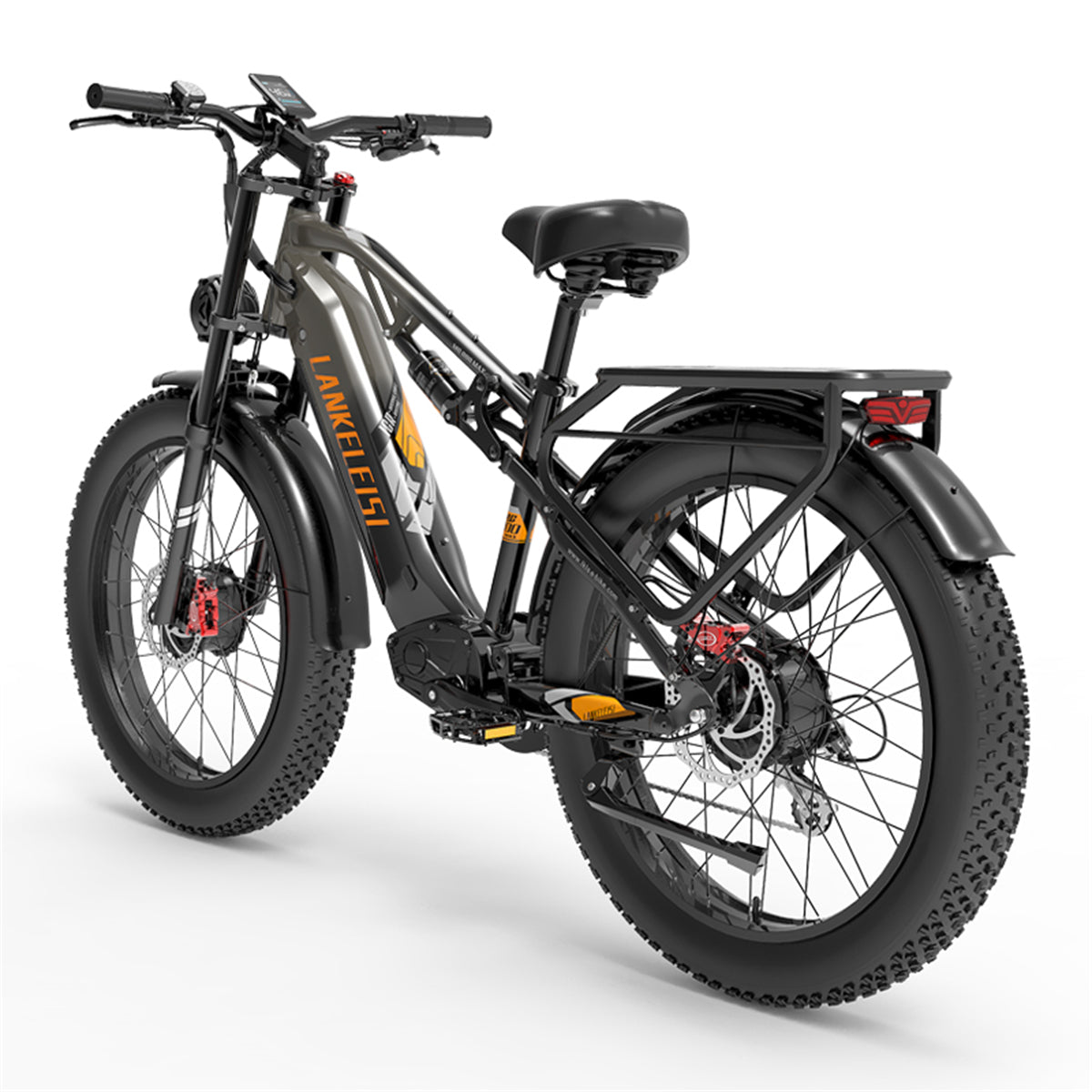 （EU Stock）LANKELEISI MG800Max 2000W Dual Motor 26″ Fat Tires All Terrain Electric Bike