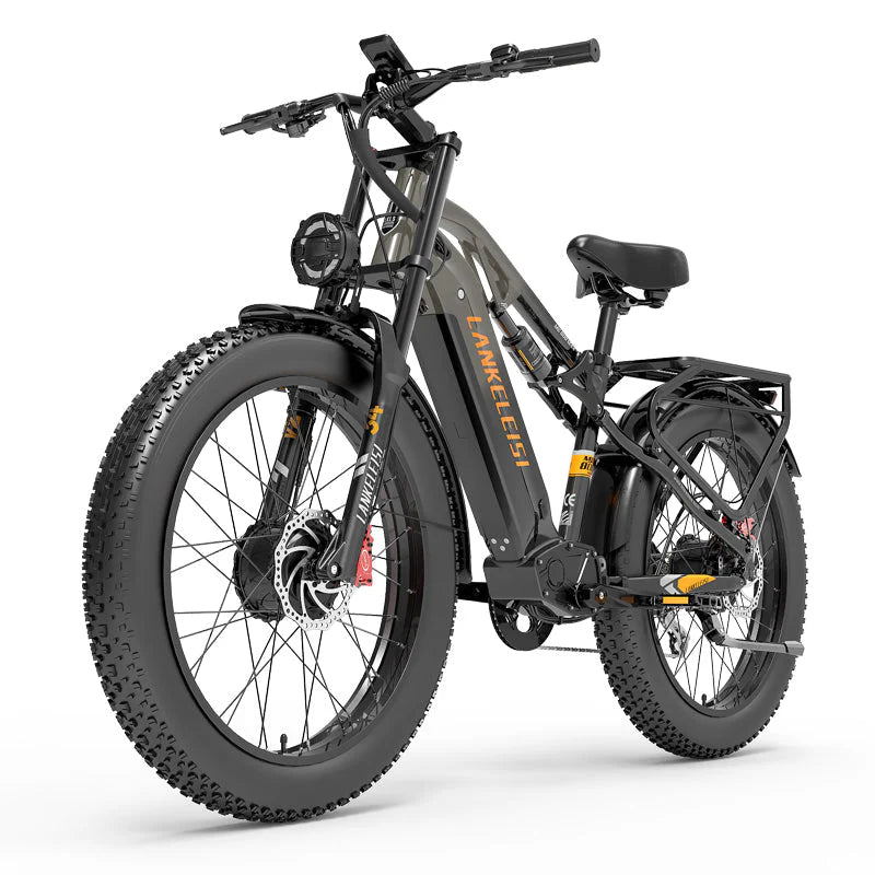 (EU Stock) LANKELEISI MG800MAX Folding Fat Tire Electric Bike 2000W Brushless Motor 48V20Ah Samsung Battery Hydraulic Brake E-Bike