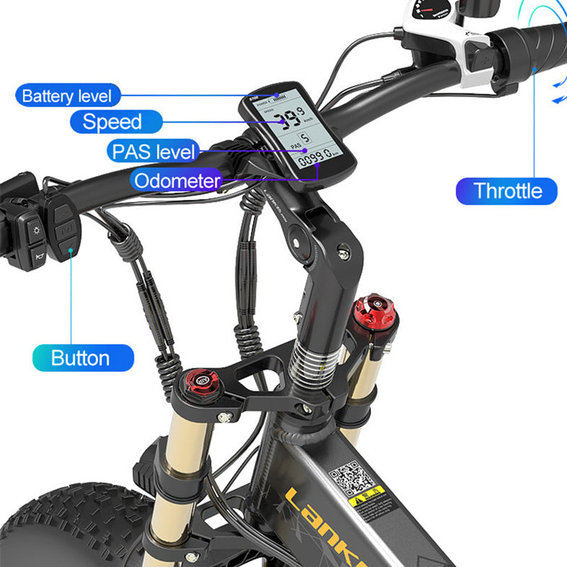 （UK EU Stock）Lankeleisi X3000Plus-UP Folding Electric Mountain Bike