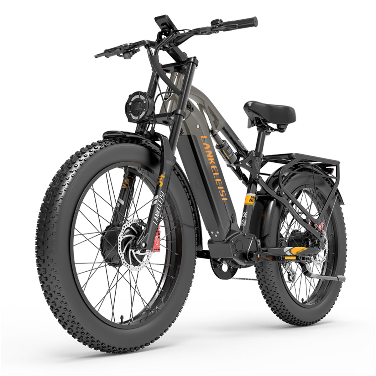 （EU Stock）LANKELEISI MG800Max 2000W Dual Motor 26″ Fat Tires All Terrain Electric Bike