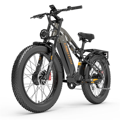 （EU Stock）LANKELEISI MG800Max 2000W Dual Motor 26″ Fat Tires All Terrain Electric Bike